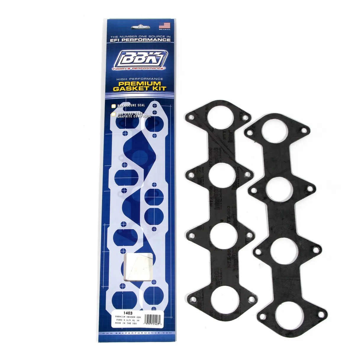 Bbk Performance Parts 1403 Premium Header Gasket Set Ford 4.6 / 5.4l-3v (Pair) product image