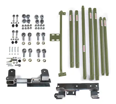 Steinjager Suspensions 1997-2002 Long Arm Travel Kit DOM Tubing, Manual Transmission Locas Green