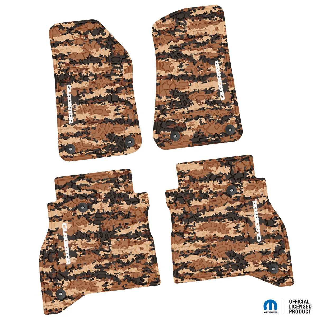 20-24 Jeep Gladiator Front and RearTire Tread/Scorched Earth Scene w/ Gladiator Insert - Black w/ Dark Blue Insert product image