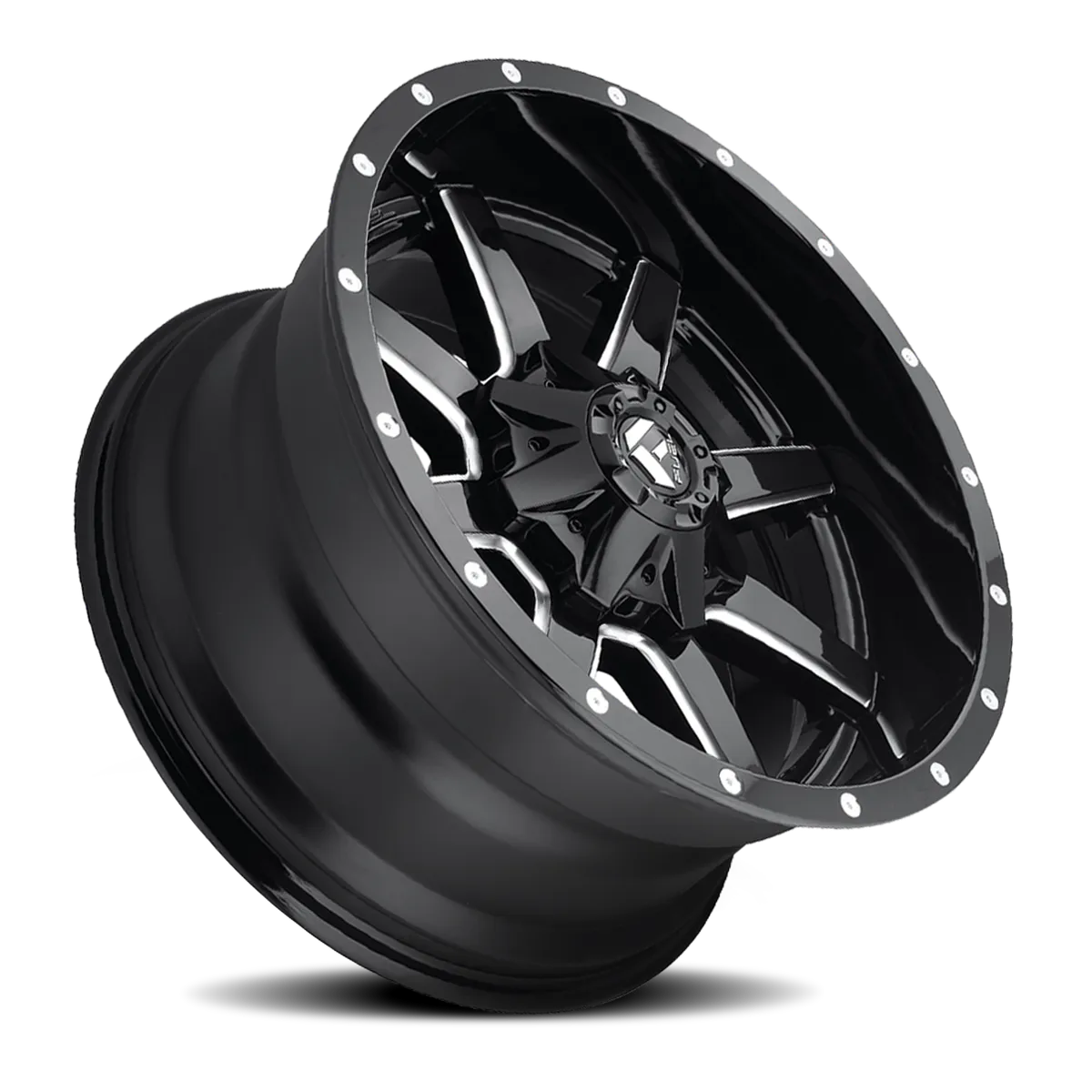 Fuel Off-Road Aluminum Wheels 20X10 Maverick D610 6 On 135/6 On 139.7 Gloss Black Milled 106.4 Bore -24 Offset Fuel Off Road Wheels