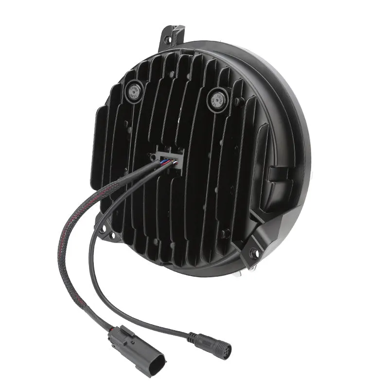 "9"" LED RGB Jeep Headlights with White Halo for 2018-2026 Wrangler JL & Gladiator JT" product image