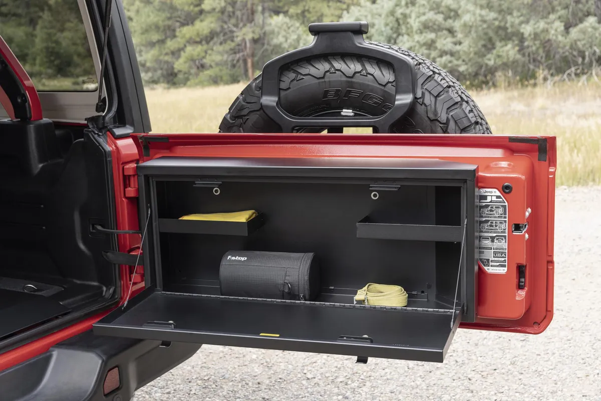 Tailgate Lockbox - '18-26 Wrangler JL (Standard Panel; Black) product image