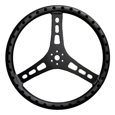 Triple X Race Components Steering Wheel 15in Dia 1-1/4in Tube Black