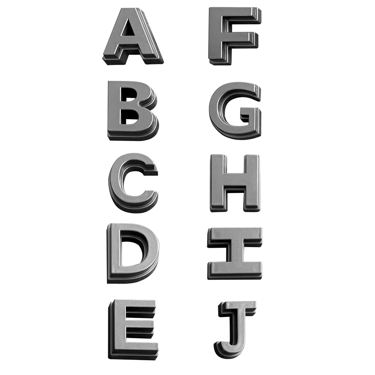 American Modified A-Z 26 Letters, Grey - AMTYTAA00132 product image