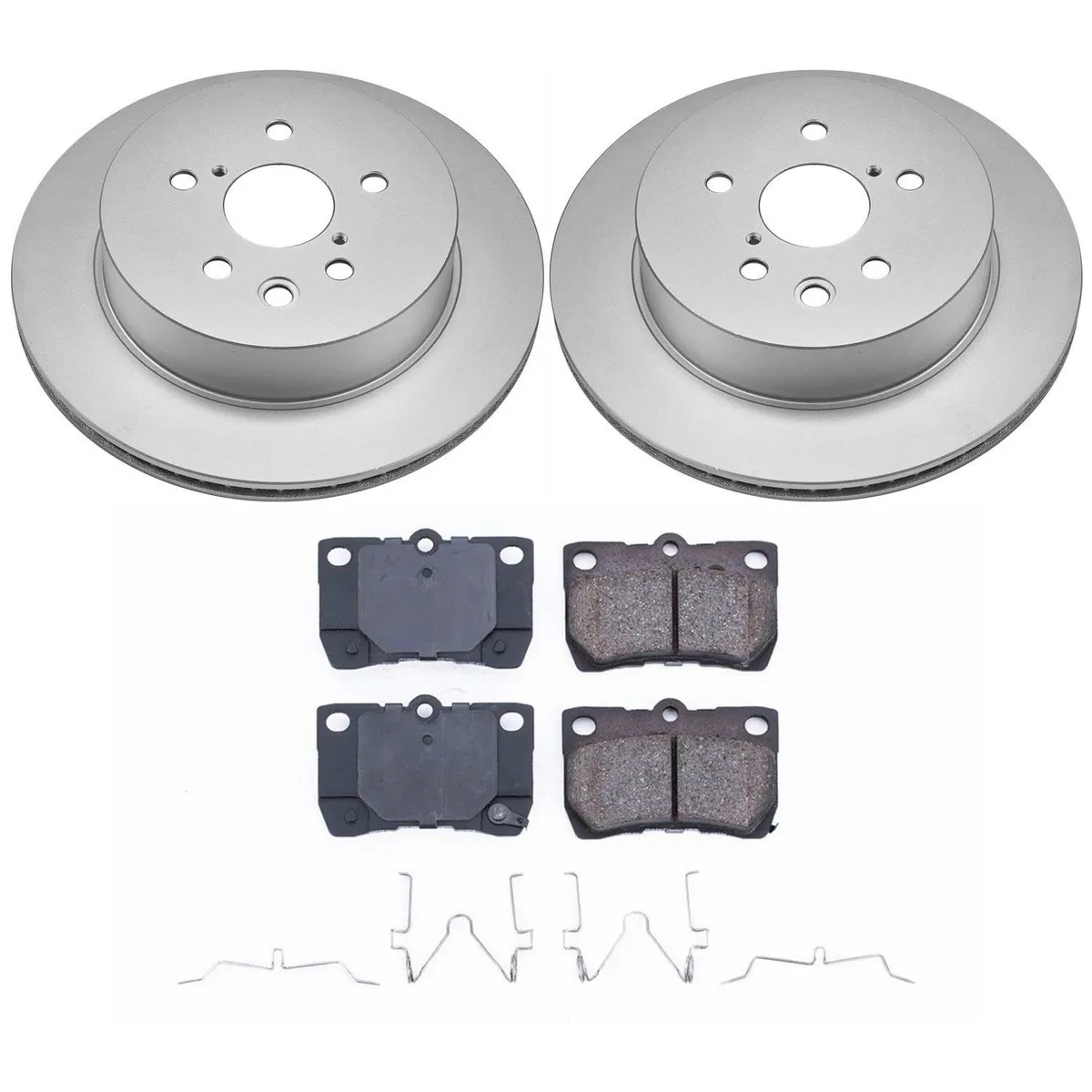 Z17 Geomet Coated Rotor Kit: Genuine Geomet Fully Coated Rotors; Ceramic Pads W/Hardware product image