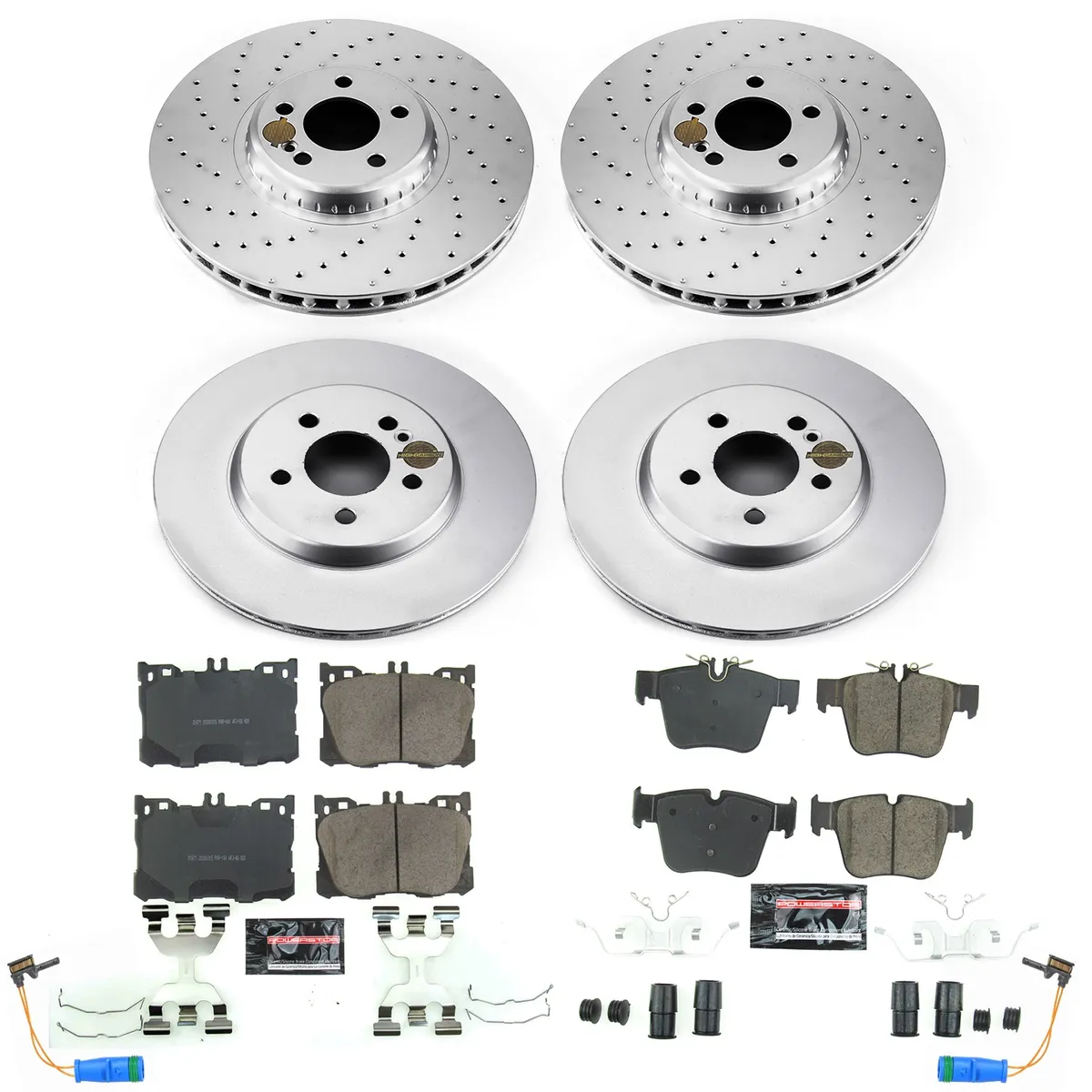 Front And Rear Mercedes-Benz C43 Amg 2018 Mercedes-Benz Glc300 2016-2019 Mercedes-Benz Glc350e 2018 Mercedes-Benz Glc43 Amg 2017-2018 Z23 Coated Brake Kit product image