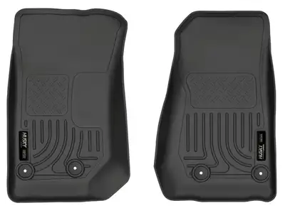 Husky Liners 1416 Wrangler JK 2/4 Door Front Floor Liner Weatherbeater Black