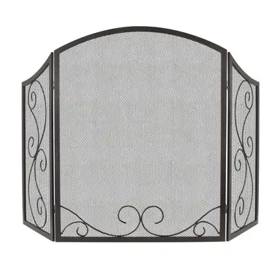 GHP Group Iris Scroll Fireplace Screen