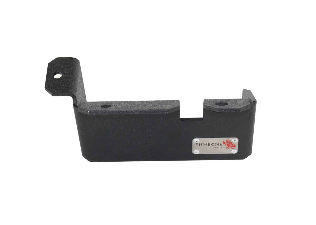 Jeep TJ Steering Box Skid Plate 97-06 Wrangler TJ Black Textured Powdercoat Fishbone Offroad product image