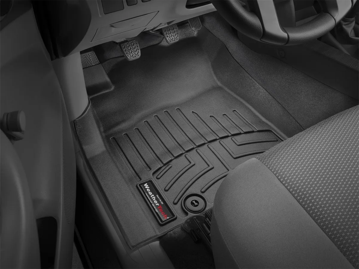 2012 + Toyota Tacoma Front FloorLiner Fits regular cab and access cab models; fits manual and automatic transmission Black product image