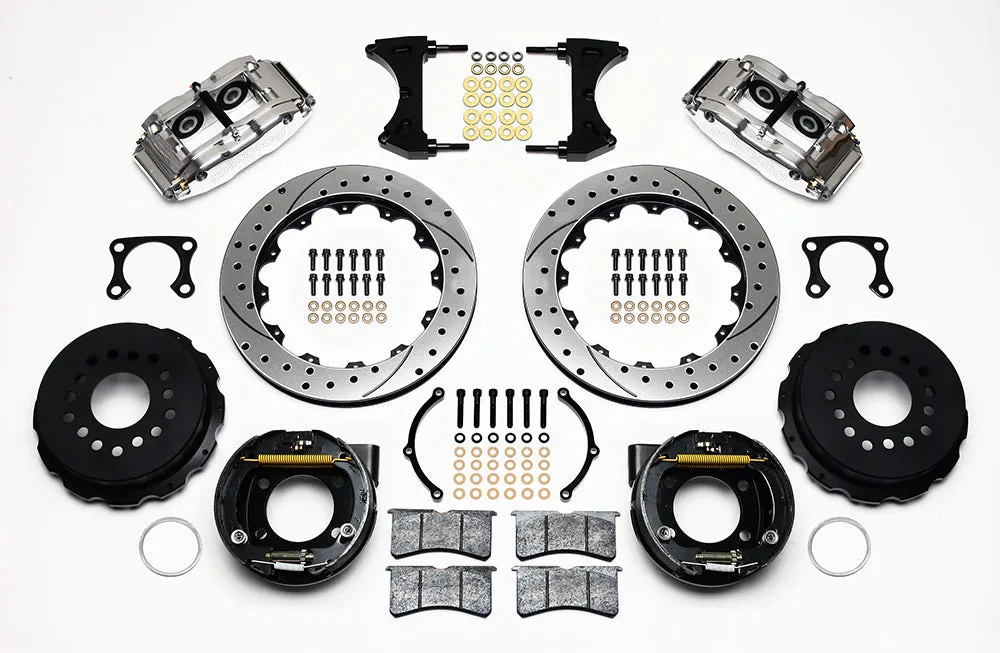 Wilwood FNSL4R Rear P-Brk Kit 12.88in Drill Polish Big Ford Old Style 2.36in Offset product image