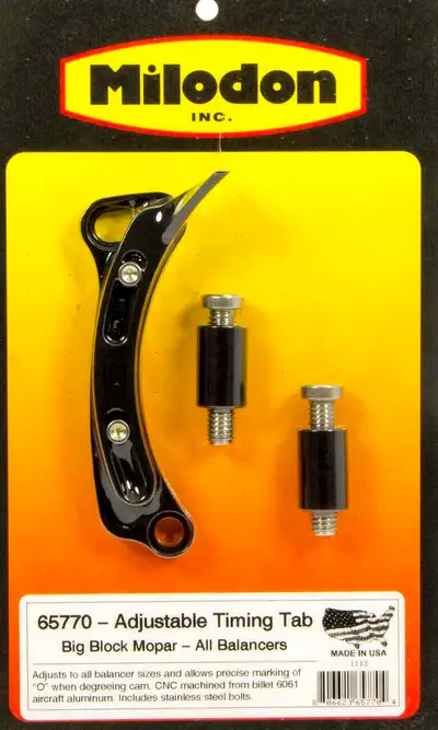 Milodon BBM Timing Pointer - All 6-8in Balancers