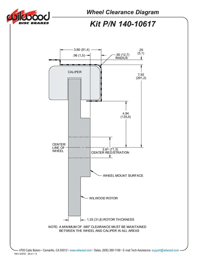 1965 - 1982 Chevrolet Forged Narrow Superlite 6R Big Brake Front Brake Kit (Hat) - 140-10617 product image