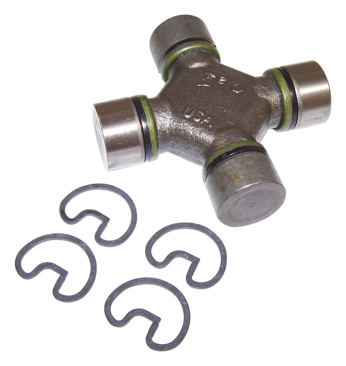 Universal Joint 1994-1995 YJ Wrangler 1997-2001 XJ Cherokee w/ 4WD w/ 2.5L Turbo Diesel Engine w/ Manual Transmission, Rear Drive Shaft, Front Joint;1999-2003 WJ Grand Cherokee w/ 4.7L Engine w/ NP242 Transfer Case (Rear Drive Shaft, Front Joint); 2000 product image