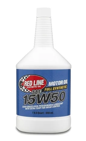 15W50 Synthetic Motor Oil 1 Quart Red Line Oil product image