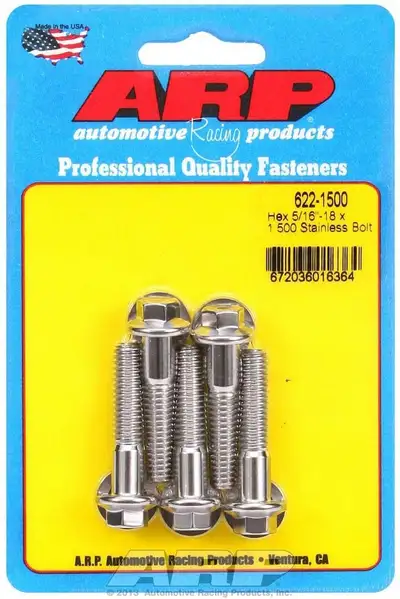 ARP Auto Racing S/S Bolt Kit - 6pt. (5) 5/16-18 x 1.500