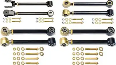 Rock Jock Johnny Joint Control Arm Set 97-06 Wrangler TJ and LJ Unlimited Adjustable Set Of 8 RockJock 4x4