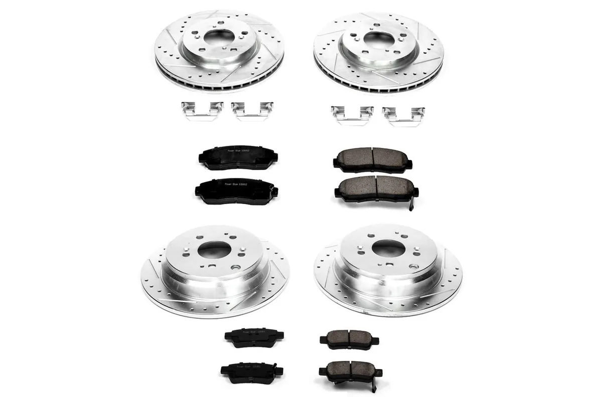 Z23 Evolution Sport Upgrade Kit: Drilled/Slotted Rotors; Carbon-Fiber Ceramic Pads W/Hardware product image
