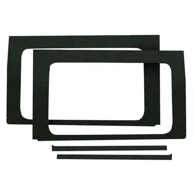Design Engineering DEI Sound Deadening Side Window Kit JL - 2018-up - 4-Dr - 4-pc Original Finish - Black