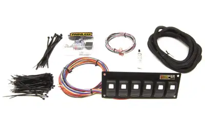 Painless Wiring Trail Rocker 6-Switch Panel; Dash Mount;