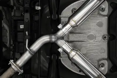 MBRP Exhaust 22-24 Kia Forte GT 1.6L Turbo Sedan 2.5 Inch Axle-Back Exhaust System, Armor Lite, Aluminized Steel Dual Split with Quad Exhaust Tips, MBRP