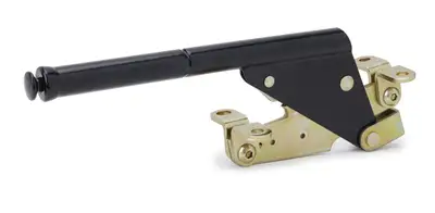 Lokar Floor Mount Emergency Hand Brake; Incl. Clevis; 10 in. Long; Steel; Black Finish;