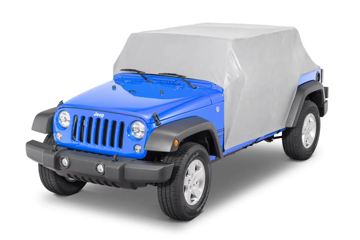 5 Layer Full Door Cab Cover 07-18 Jeep JK Wrangler 4Dr Gray MasterTop product image