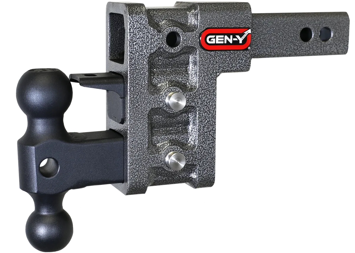 MEGA-DUTY 2in Shank 5in Drop 15K TW 10K Hitch and GH-031 Versa-Ball and GH-032 Pintle Lock product image