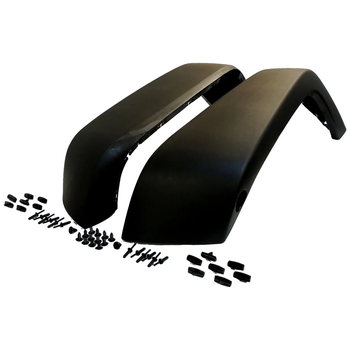 Fender Flare Kit; Incl. 4 Black Textured Flares/Retainers/Rivets; product image