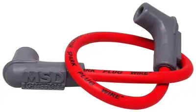 MSD Coil Wire, Super Conductor 8.5mm HEI 90 Deg 18in Red