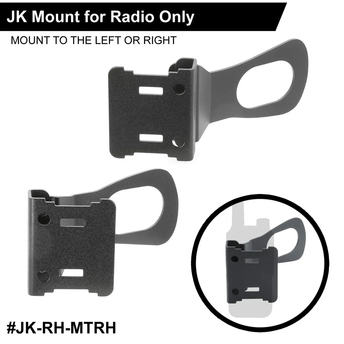 Handheld Radio Grab Bar Mount For Jeep JK Jku/Jlfits R1/V3/Gmr2/Gmr2 Plus/Rh5r product image