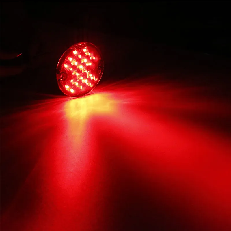 "3-1/4"" Rear Red Emark DOT LED Turn Signal Indicators For Motorcycle" product image