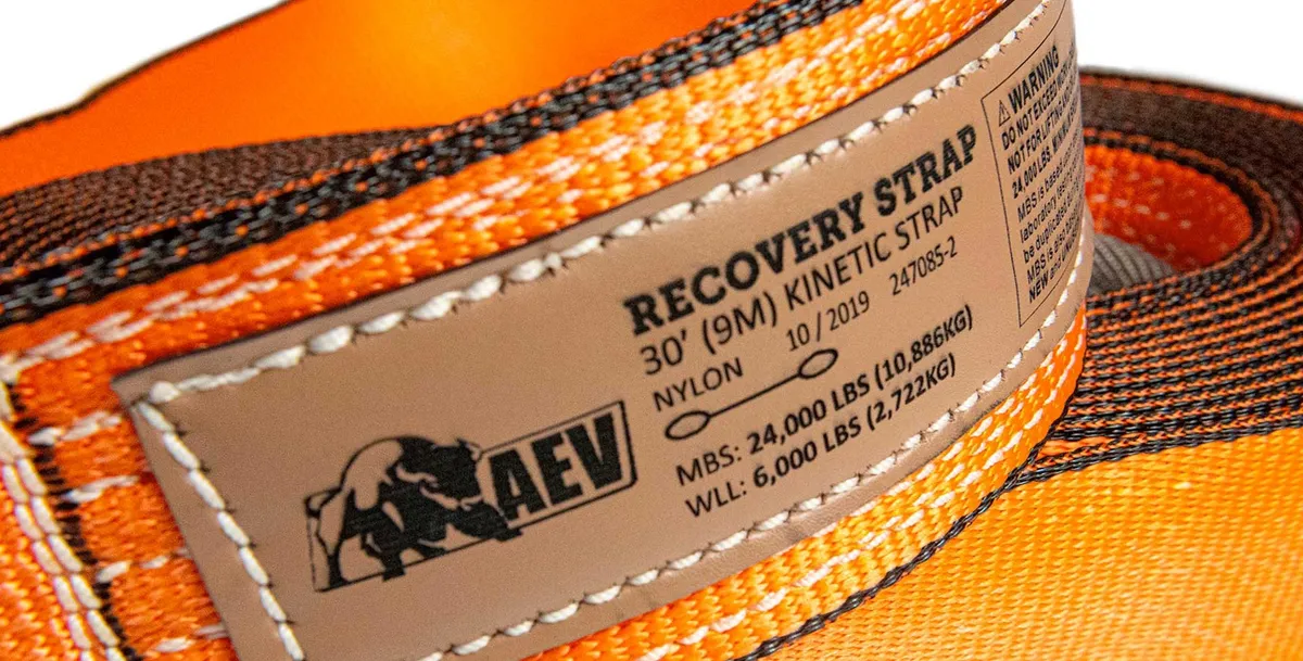 AEV Full-Size Recovery Strap - 4in x 30ft product image