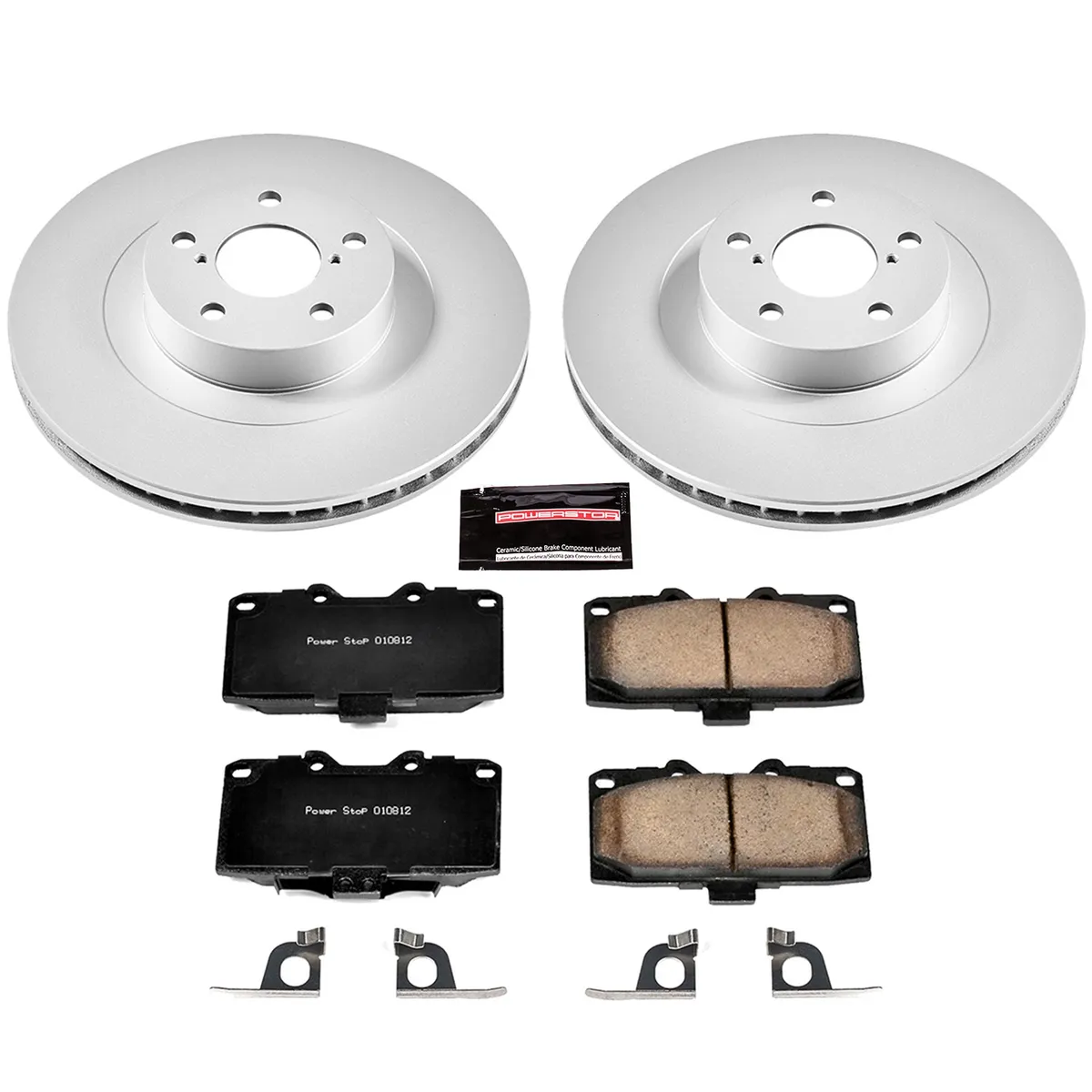 Z17 Geomet Coated Rotor Kit: Genuine Geomet Fully Coated Rotors; Ceramic Pads W/Hardware product image
