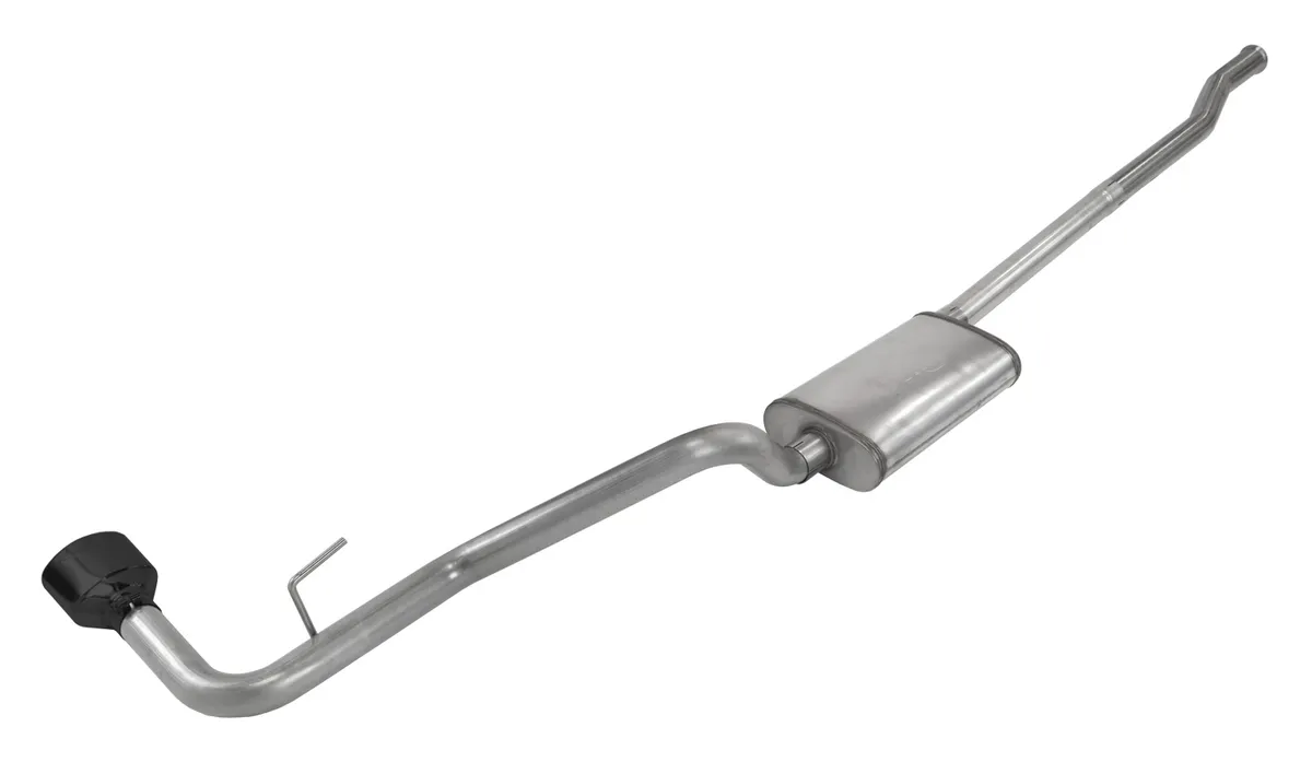 Cat-Back Exhaust System 2020 Jeep JT Gladiator Single side exit 2.5 in Intermediate And Tail Pipe Street Pro MufflersHardware Incl black Tip Incl Pypes Exhaust product image