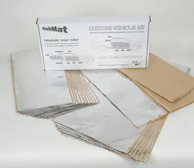 Hushmat Complete Vehicle Custom Insulation Kit Polymer Black Backing Silver