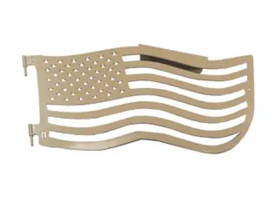 Steinjager Doors 1997-2006 Trail, American Flag Style Military Beige
