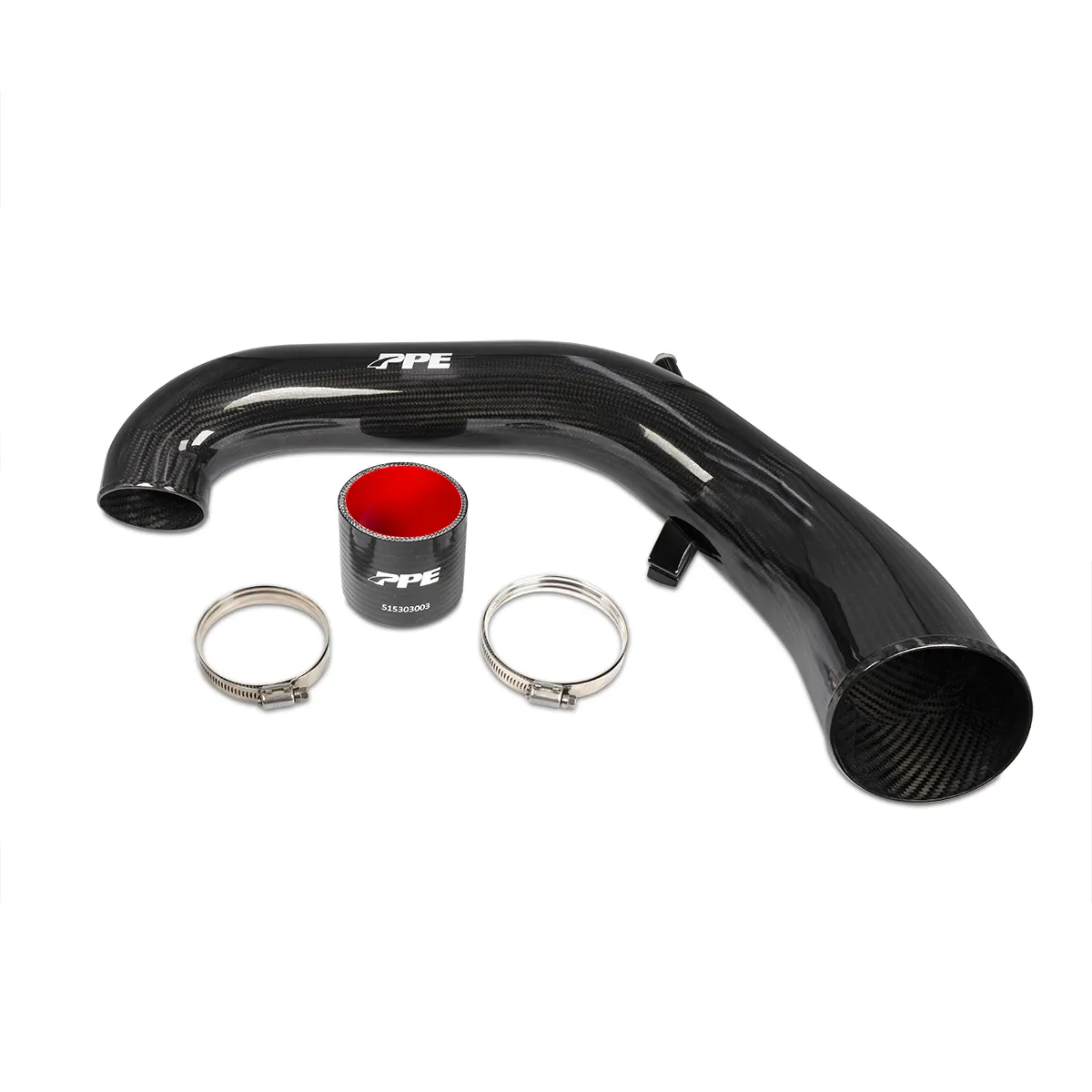 2020-2023 GM 1500 3.0L Zilla Carbon Fiber Intake Tube Twill Weaved Carbon PPE Power product image