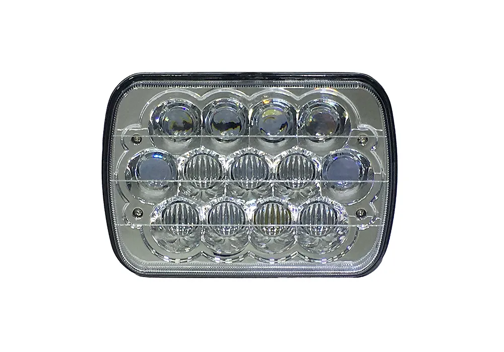 Quake LED - QTE463 - 5x7 Inch Headlight 39 Watt High/Low Jeep YJ/XJ Tempest Series for 1984-1993 Jeep Cherokee product image