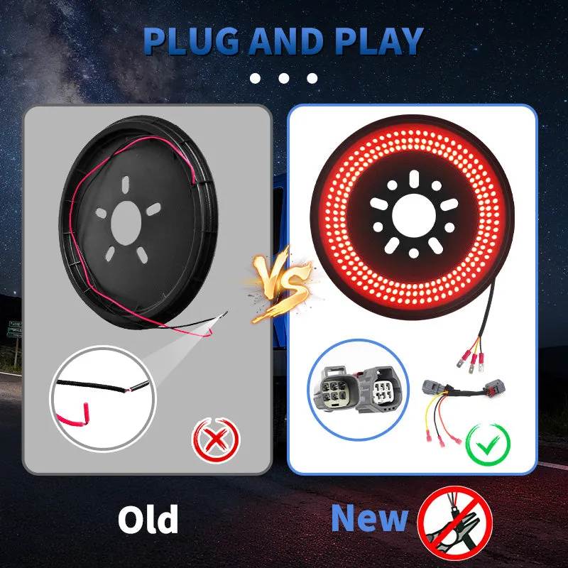 Full-Surface LED Jeep Spare Tire Light with Brake & Reverse Function for Wrangler JK product image