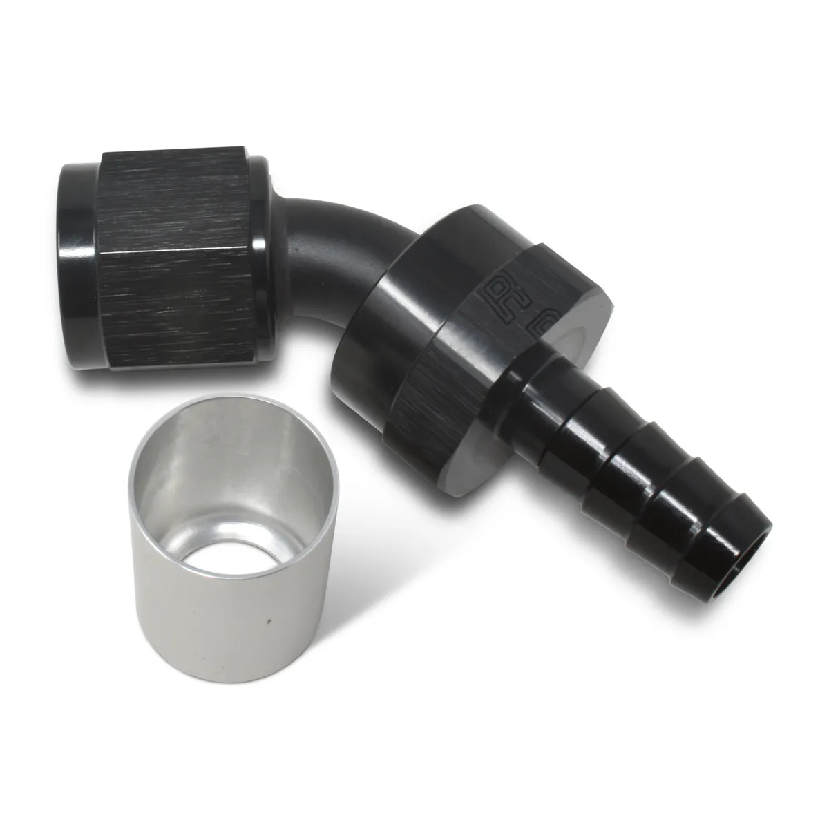 #12 45 Deg Hose Fitting P/C Crimp-On product image