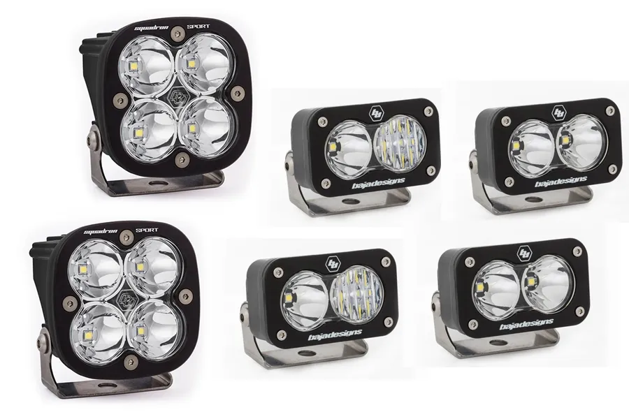 Baja Designs Baja Designs S2 SAE Sportsmen Fog Pocket Light Kit - Clear - Bronco 2021+ w/ Steel Bumper