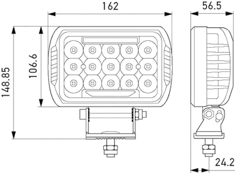 Hella Hella 358154051 HELLA Auxiliary Light 358154051