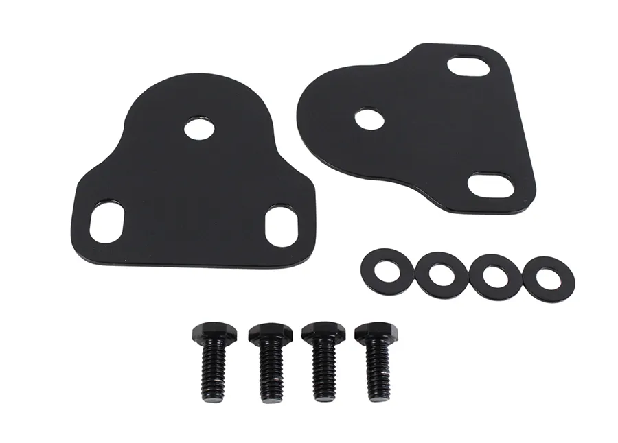 Jeep CJ/YJ Interior Windshield Brackets Pair 76-95 CJ and Wrangler YJ Powdercoat Black Kentrol product image