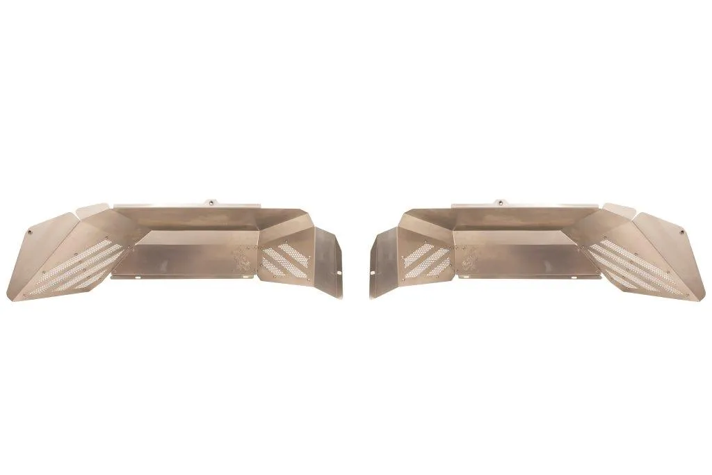 Fishbone Offroad Rear RAW Aluminum Inner Fenders for 2020 & Up Jeep Gladiator FB33210R product image
