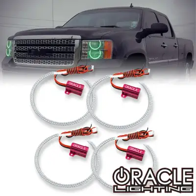 Oracle Lighting 2653-334 - GMC Sierra 2007-2013 ORACLE ColorSHIFT Halo Kit (Round Ring Design)