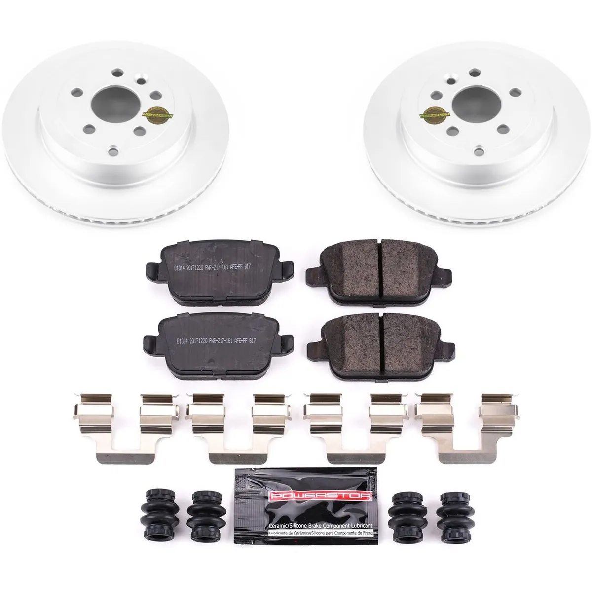 Z23 Sport Geomet Coated Rotor Kit For European Vehicles: Genuine Geomet Fully Coated Rotors; Carbon-Fiber Ceramic Pads W/Hardware product image