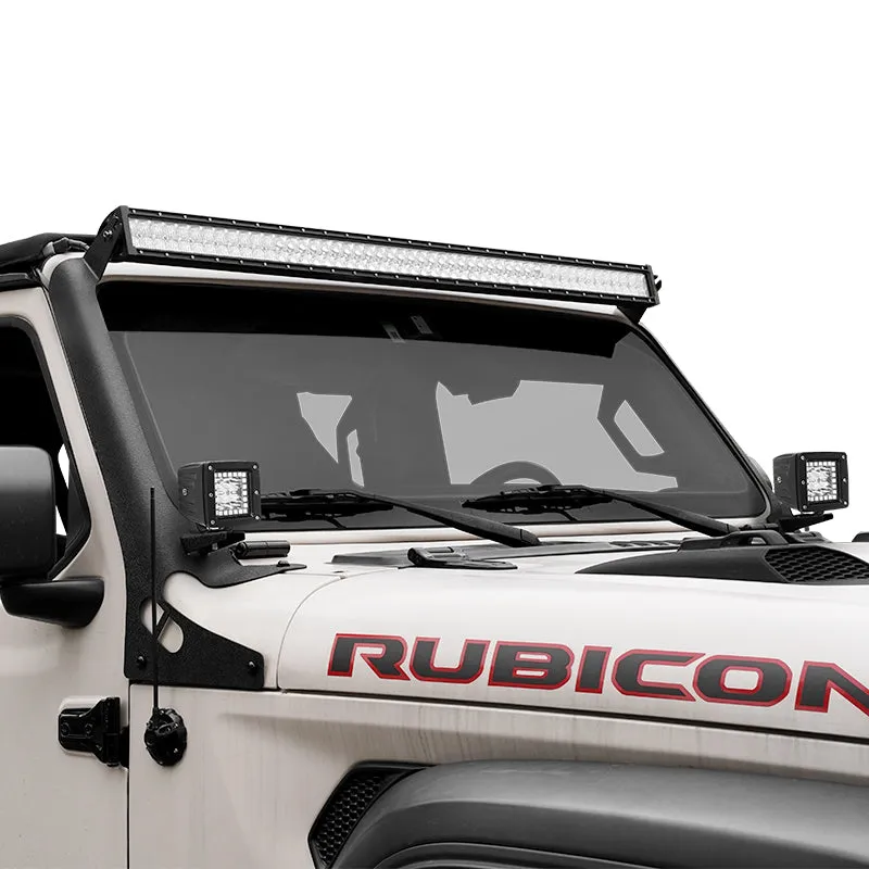 "52"" Rgbw LED Light Bar & 2 RGB Pods & All Brackets For Jeep Wrangler JL Jlu And Gladiator Jt" product image