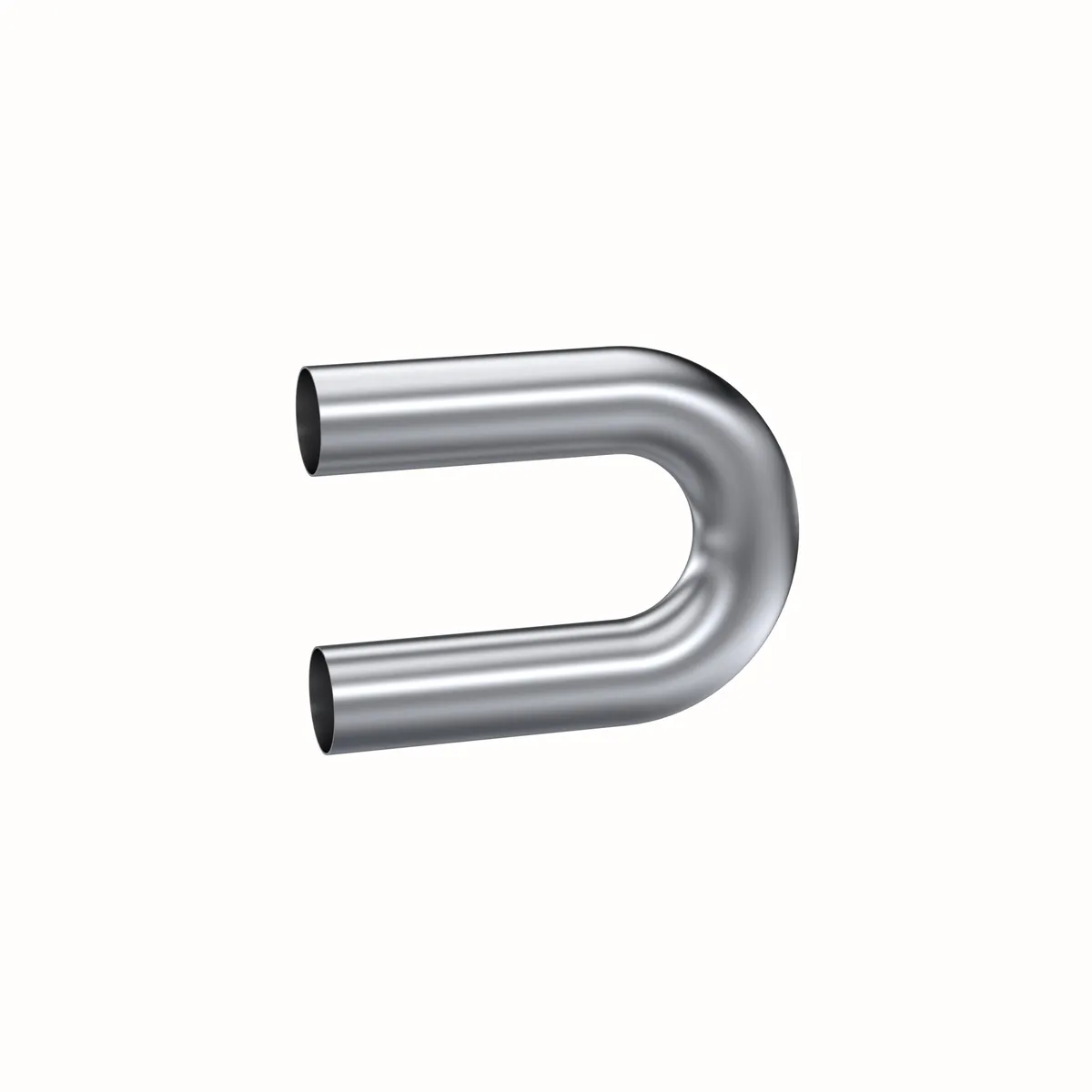 Garage Parts Pro Series Smooth Mandrel Bend Pipe; 3 in. Diameter; 180 Degree Bend; 9 in. Legs; T304 Stainless Steel; product image
