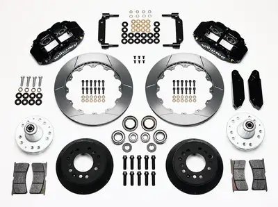 Wilwood Brakes 1970 - 1973 Ford, Mercury Forged Narrow Superlite 6R Big Brake Front Brake Kit (Hub) - 140-10220